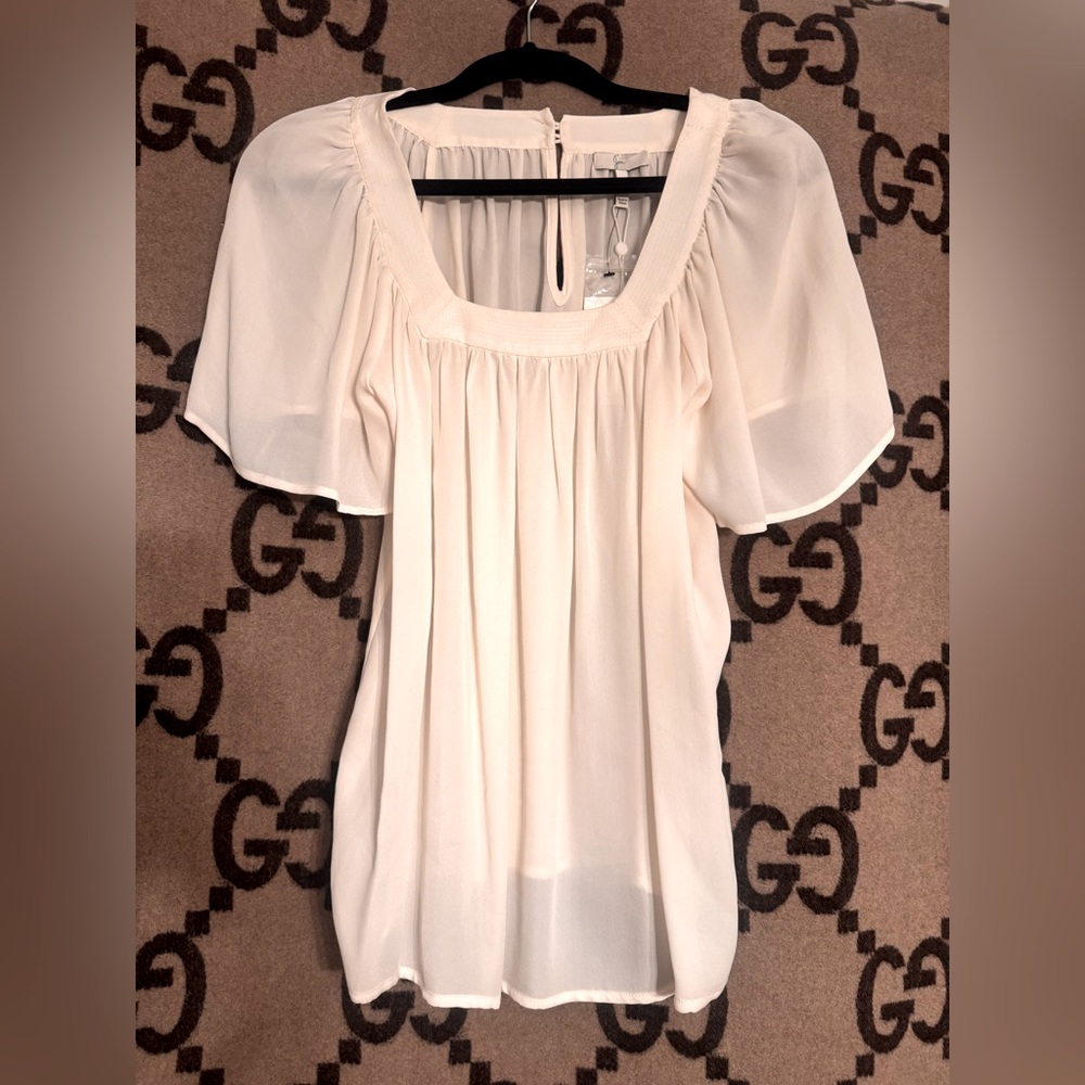 Joie square neck silk too